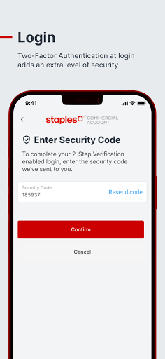 Staples Commercial Account Screen 3