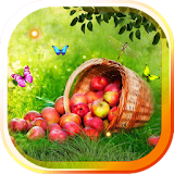 Apples in Grass 3D LWP icon