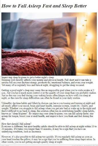 How to Sleep Better Screen 3