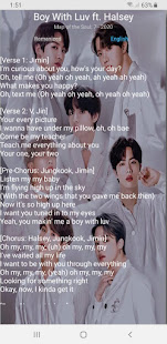 BTS Offline Song Lyrics