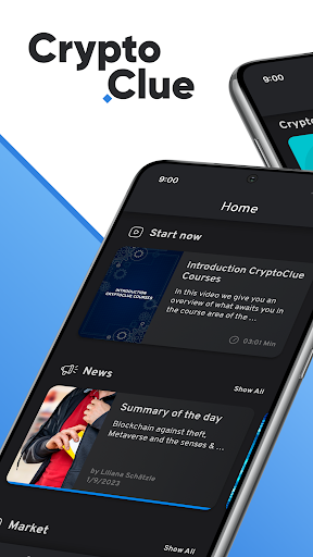 Android application CryptoClue - The Education App screenshort