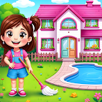 Chic Doll Kids House Clean Up