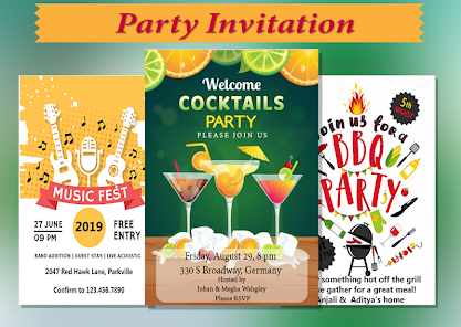 Party Invitation Card Maker - Apps on Google Play