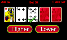 Higher or Lower card gameのおすすめ画像1