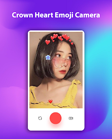 Crown Heart Emoji Cameraのおすすめ画像1