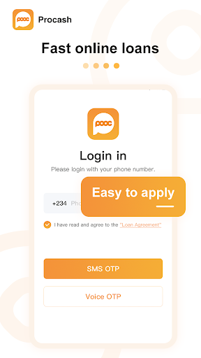 Procash-instant loan online screen 1