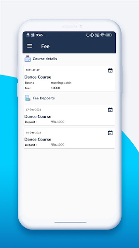 Android application Institute Management App screenshort
