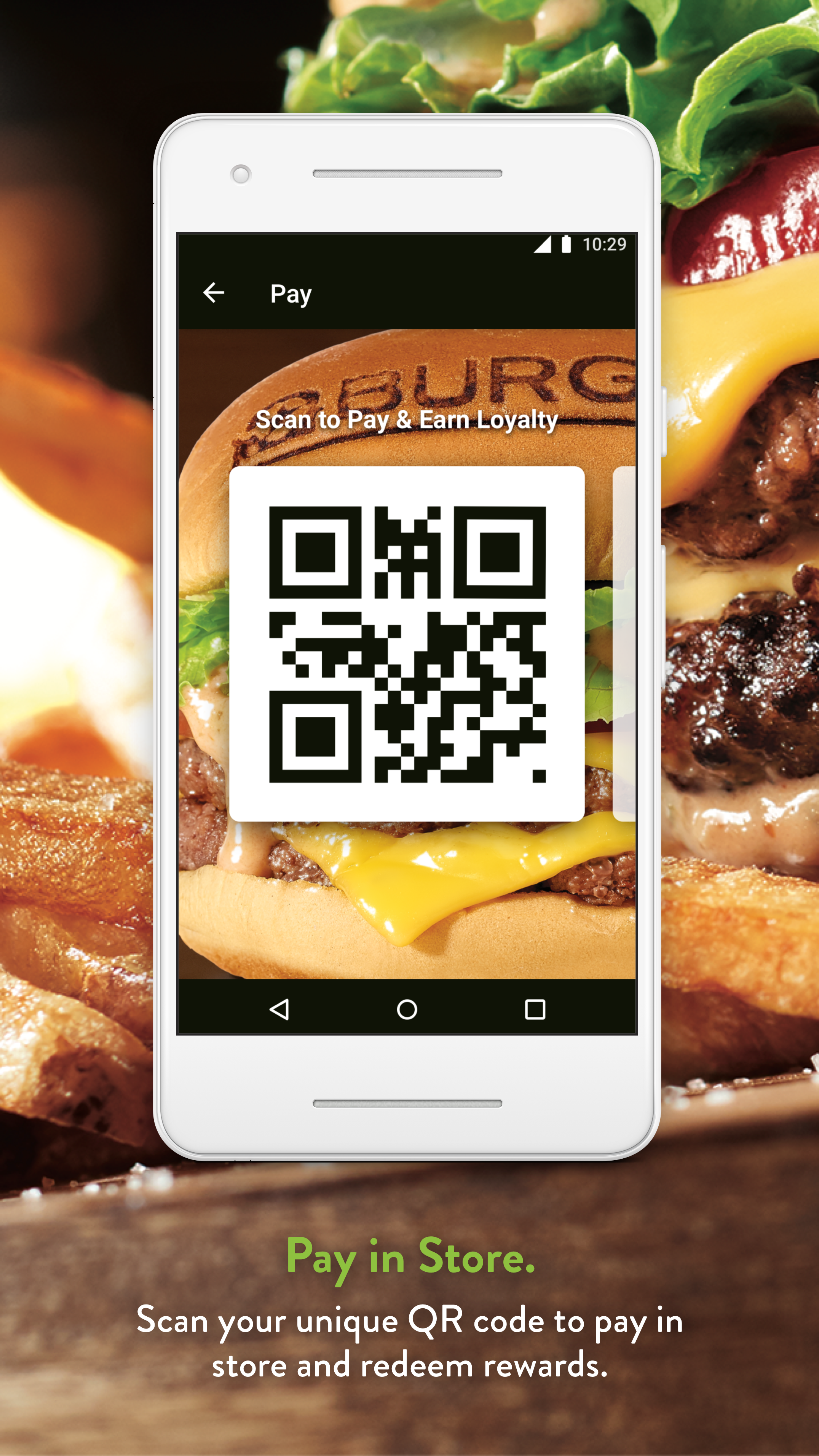 Android application BurgerFi screenshort