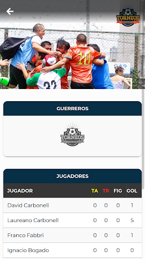 Torneos Premium Screen 2