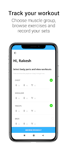 Android application Ezyfit screenshort