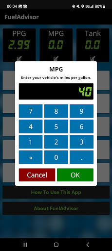 FuelAdvisor 2 Screen 3