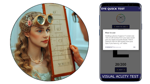 Eye Test Eye Exam: Vision Test Screen 3