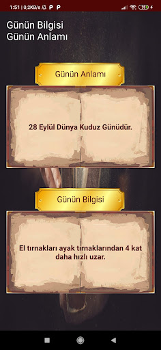 Günün Anlam ve Bilgisi Screen 2