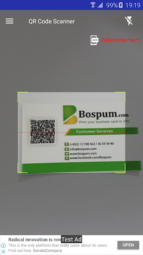 Android application Tool Scan QR Code screenshort