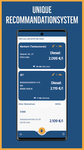 Android application Petrola - Tanken & Laden screenshort