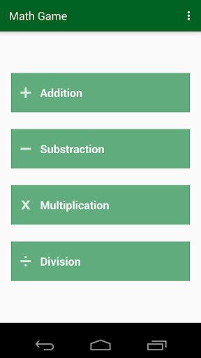 Android application Math games offline screenshort