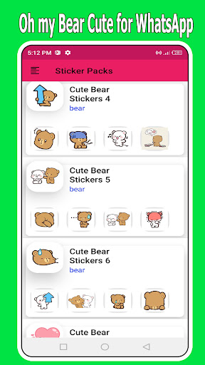 Oh My Bear WAStickers