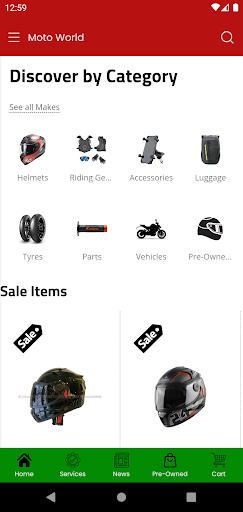 Moto World App Screen 2