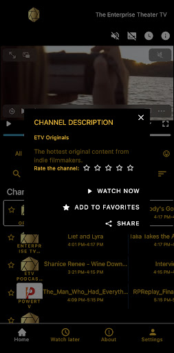 Enterprise Theater TV Screen 3