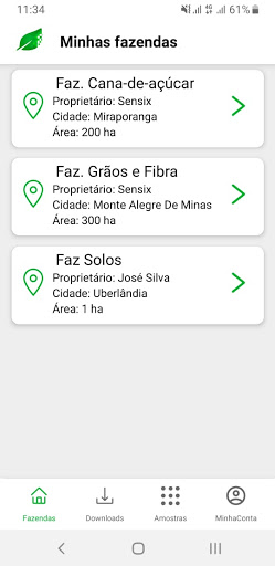 Sensix inField (old) Screen 3
