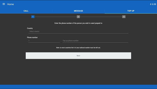 Screenshot of ActionVoip