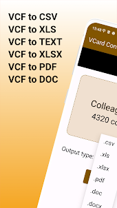 Vcard Converter - Convert VCF