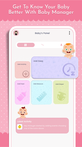 Android application Baby Manger - Sleep & Feeding screenshort