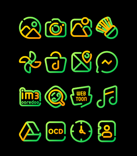 Screenshot of Sun Flower - Line Icon Pack