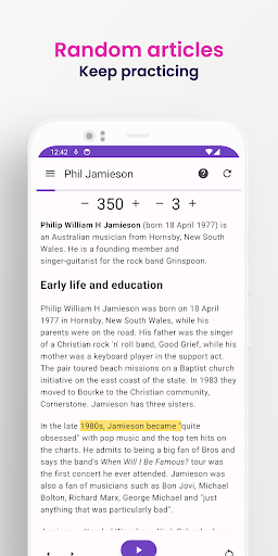 Speed Reading - Endless Screen 3