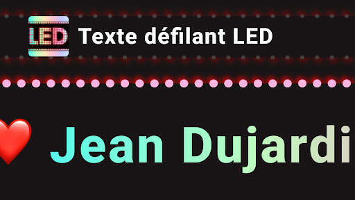 Aperçu de l'application