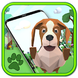 3D Cute puppy theme&Lovely dog wallpaper icon