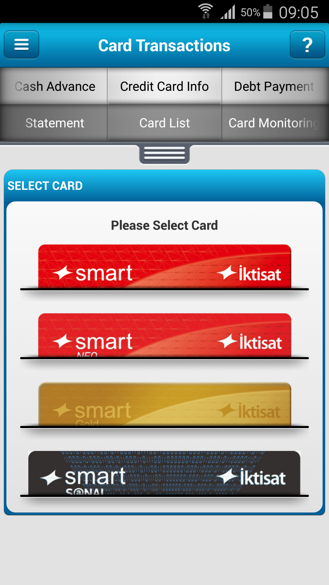 Android application iktisatbank screenshort