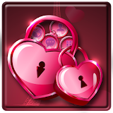 costly pink love lock theme costly wallpaper icon