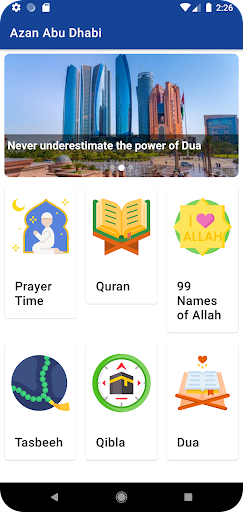 Azan Abu Dhabi Screen 2