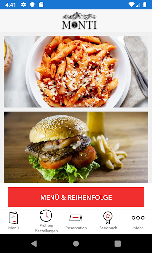 Android application Monti Eat screenshort