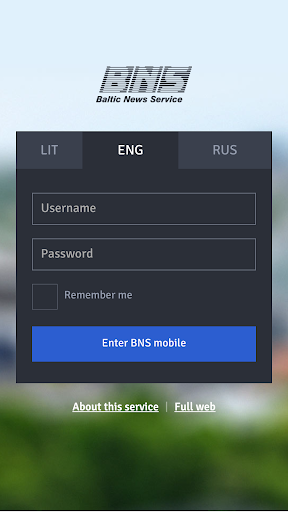 Android application BNS.LT screenshort