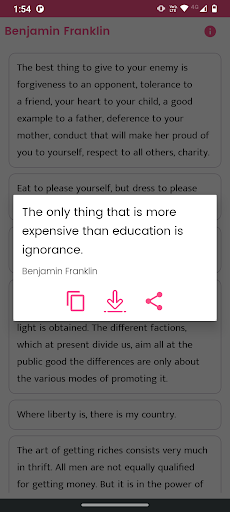 Benjamin Franklin Quotes Screenshot 2 - AppWisp.com