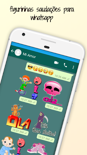 Figurinhas de Saudações e Cump