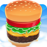 Sky Burger 🍔 Endless Hamburger Stacking Food Game icon
