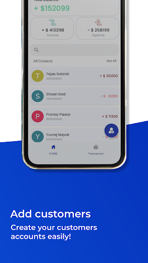 Khata Book Sales & Expense App Screen 3