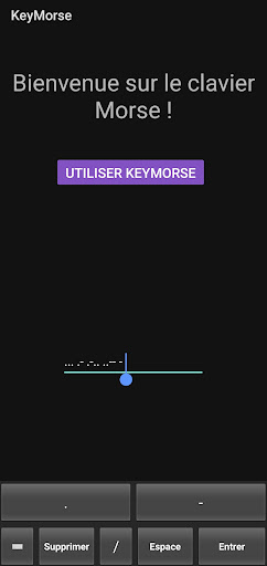 Android application KeyMorse screenshort