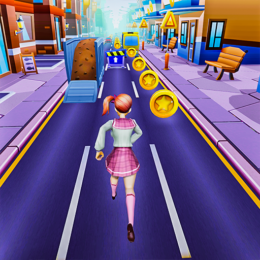 Anime School Girl Dash Runner logo