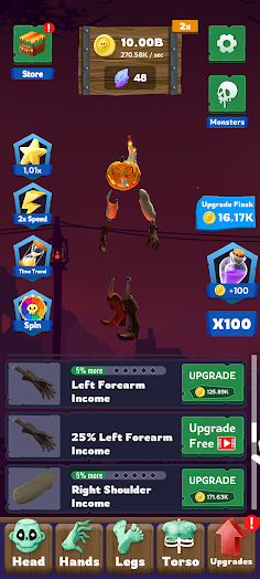 Halloween Monsters Idle - Screenshot 2