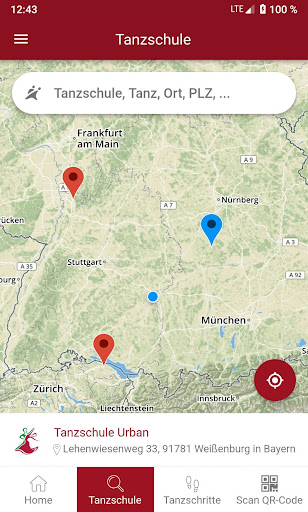 DanceApp Screen 2