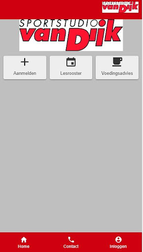 Android application Sportstudio Van Dijk screenshort
