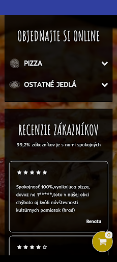Android application Pizza Toudy screenshort