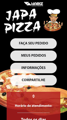 Android application Japa Pizza screenshort