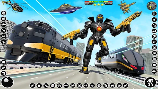 Train Robot Transform Car Game