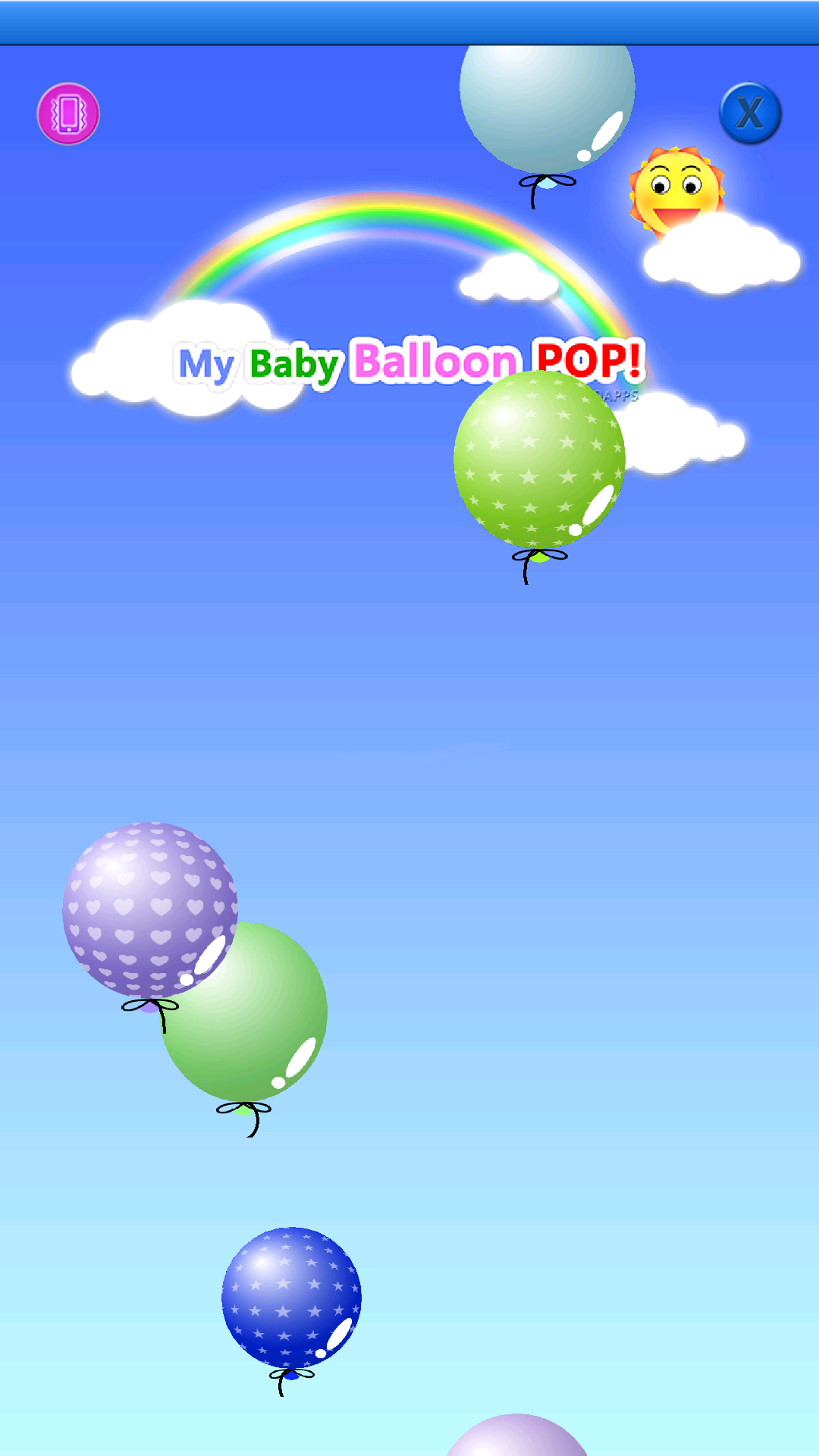 Android application My baby Game (Balloon POP!) screenshort