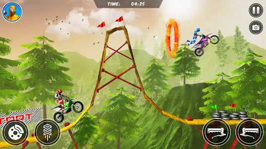 山地自行车赛车游戏: 離線遊戲
